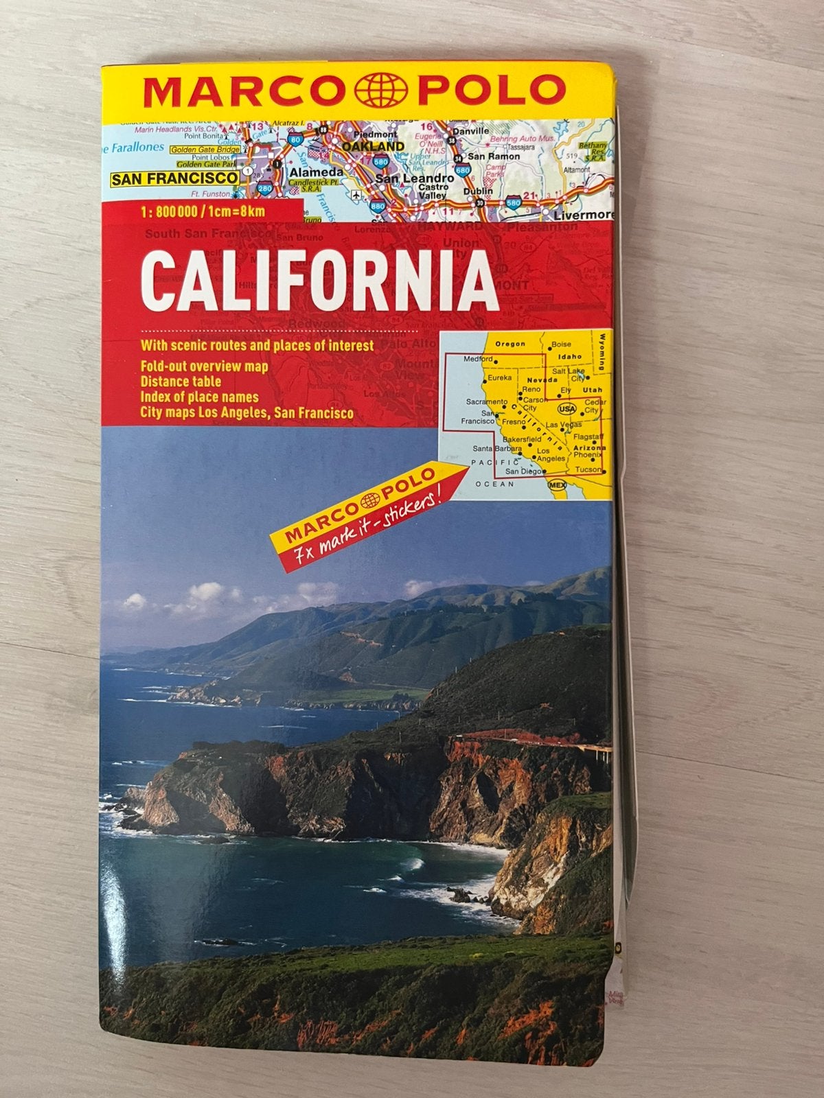 Kaart van Californië - Marco Polo., Ophalen of Verzenden, Gelezen, Landkaart