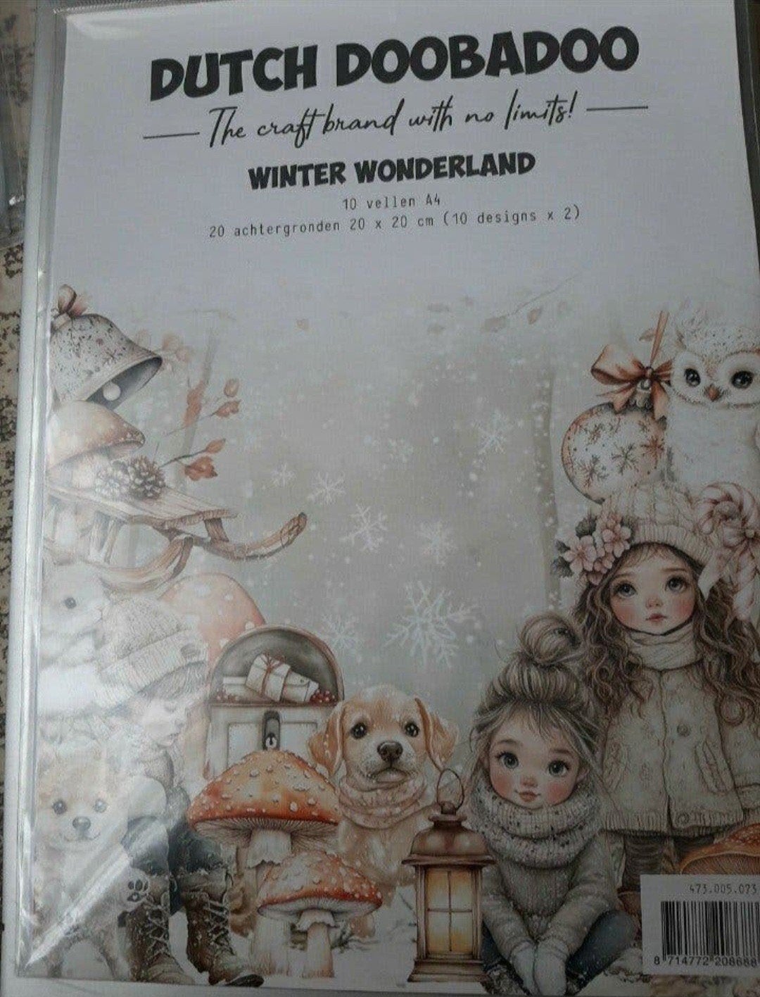Dutch Doobadoo Winter Wonderland Knutselpapier A4, Nieuw, Meerkleurig, Ophalen of Verzenden, Papier of Karton