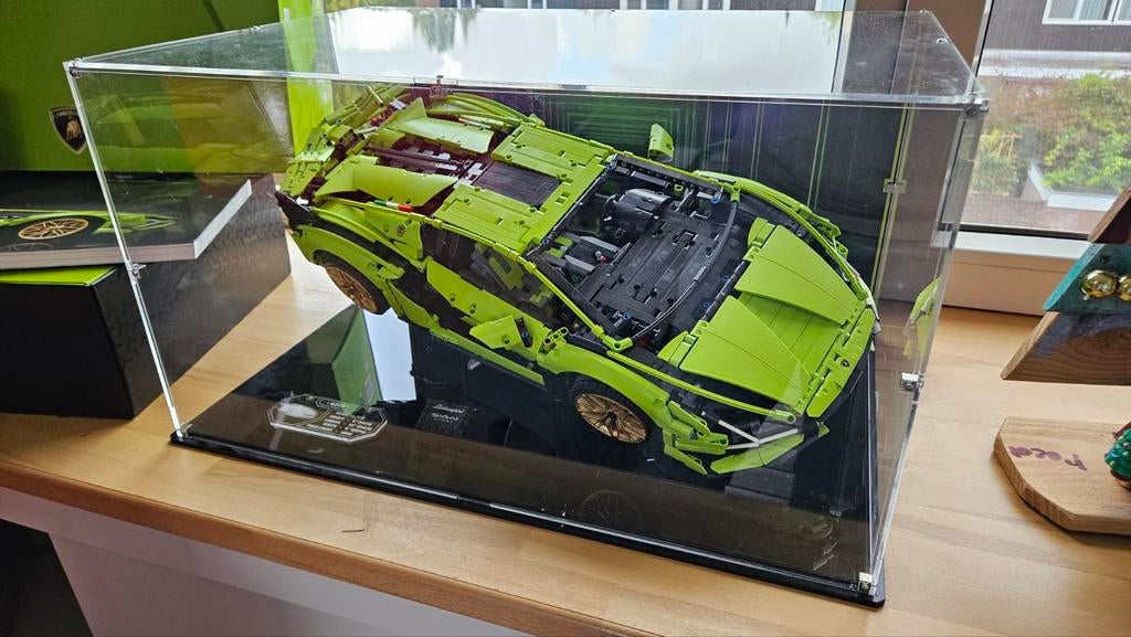 LEGO Technic Lamborghini Sián FKP 37 met vitrine, Ophalen, Zo goed als nieuw, Overige merken