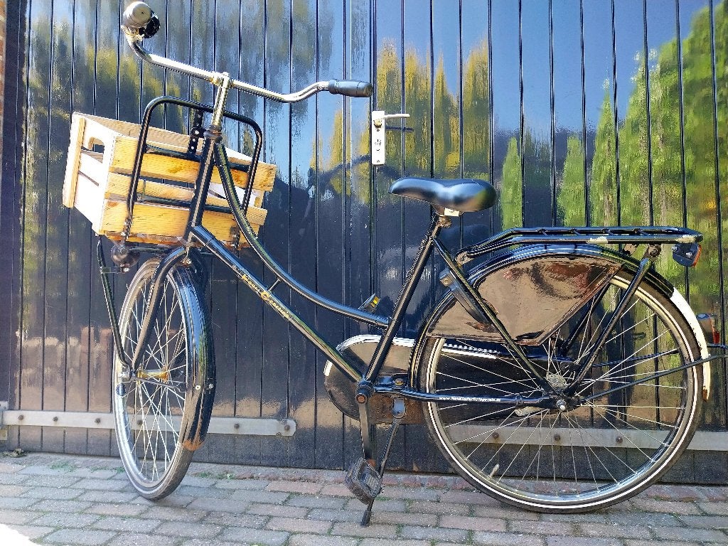 Cortina Tour transport - omafiets - zwart - 24 inch, Fietsen en Brommers, Fietsen | Meisjes, Ophalen, Terugtraprem, Cortina, Gebruikt