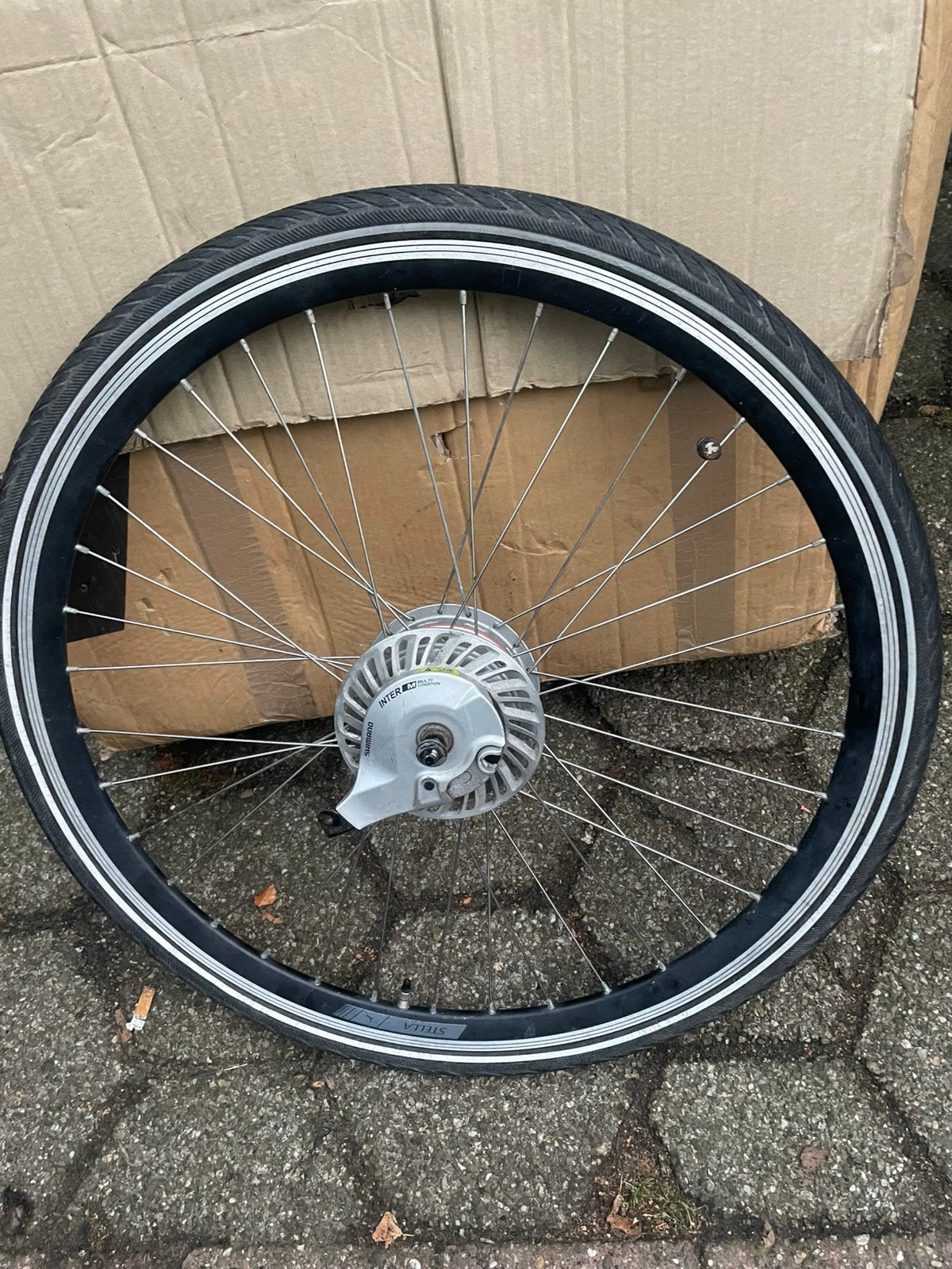 Achterwiel met Nuvinci N360 naaf incl band etc, Fietsen en Brommers, Fietsonderdelen, Ophalen, Gebruikt, Elektrische fiets, Wiel