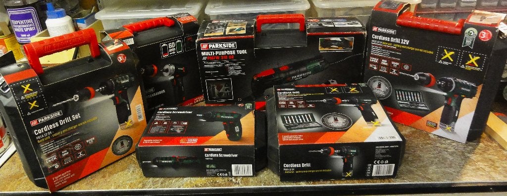 LEGE PARKSIDE MACHINE KOFFERS, Doe-het-zelf en Verbouw, Ophalen of Verzenden, Zo goed als nieuw