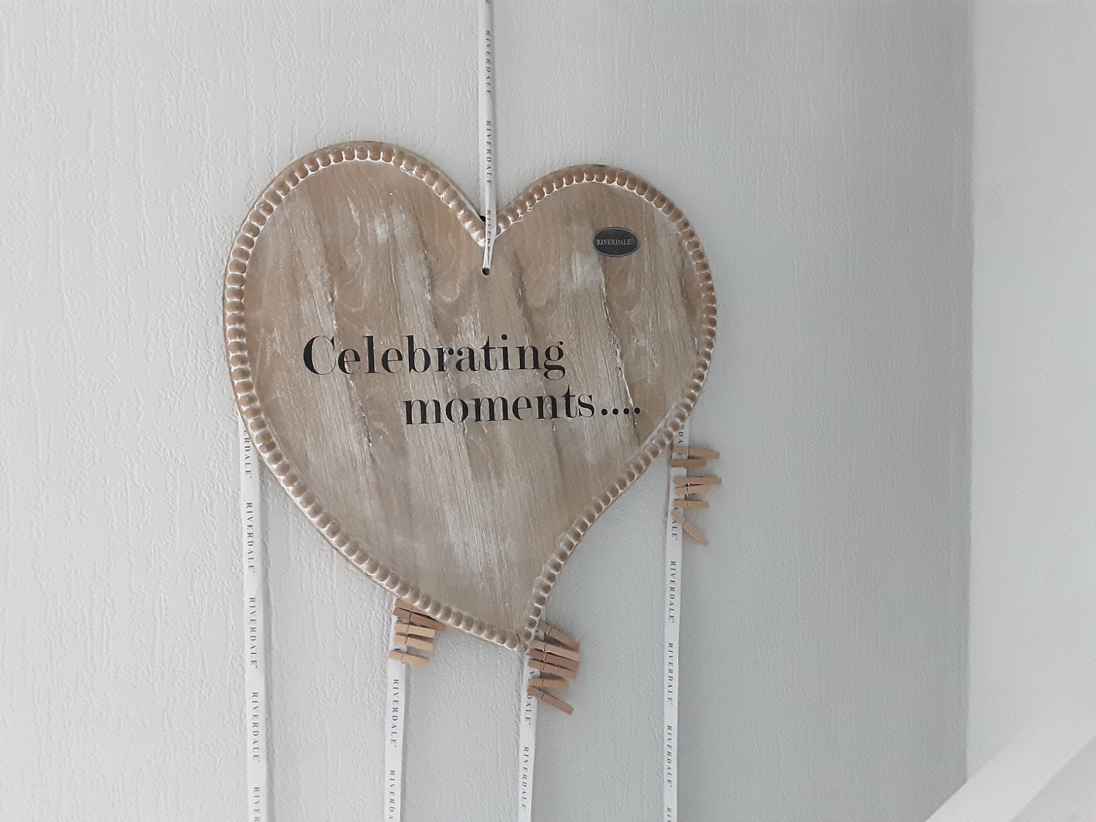 Riverdale Hart Fotohouder - 'Celebrating moments', Hout, Gebruikt, Ophalen of Verzenden, Landelijk
