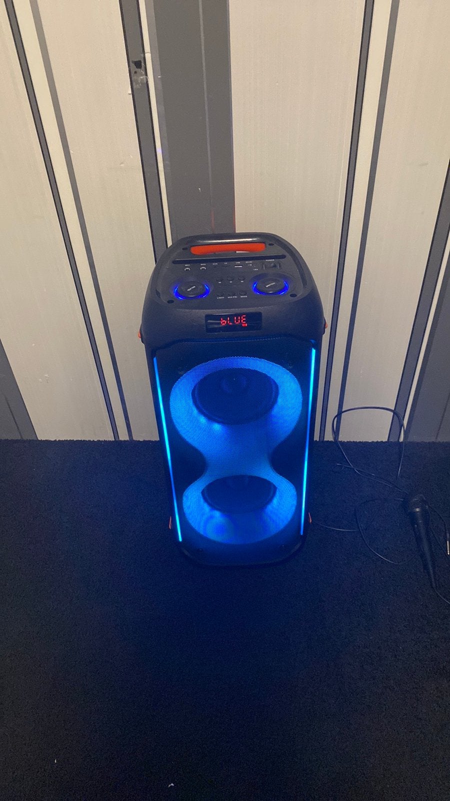 Leuke karaoke box met microfoon, Ophalen, Zo goed als nieuw, Complete set