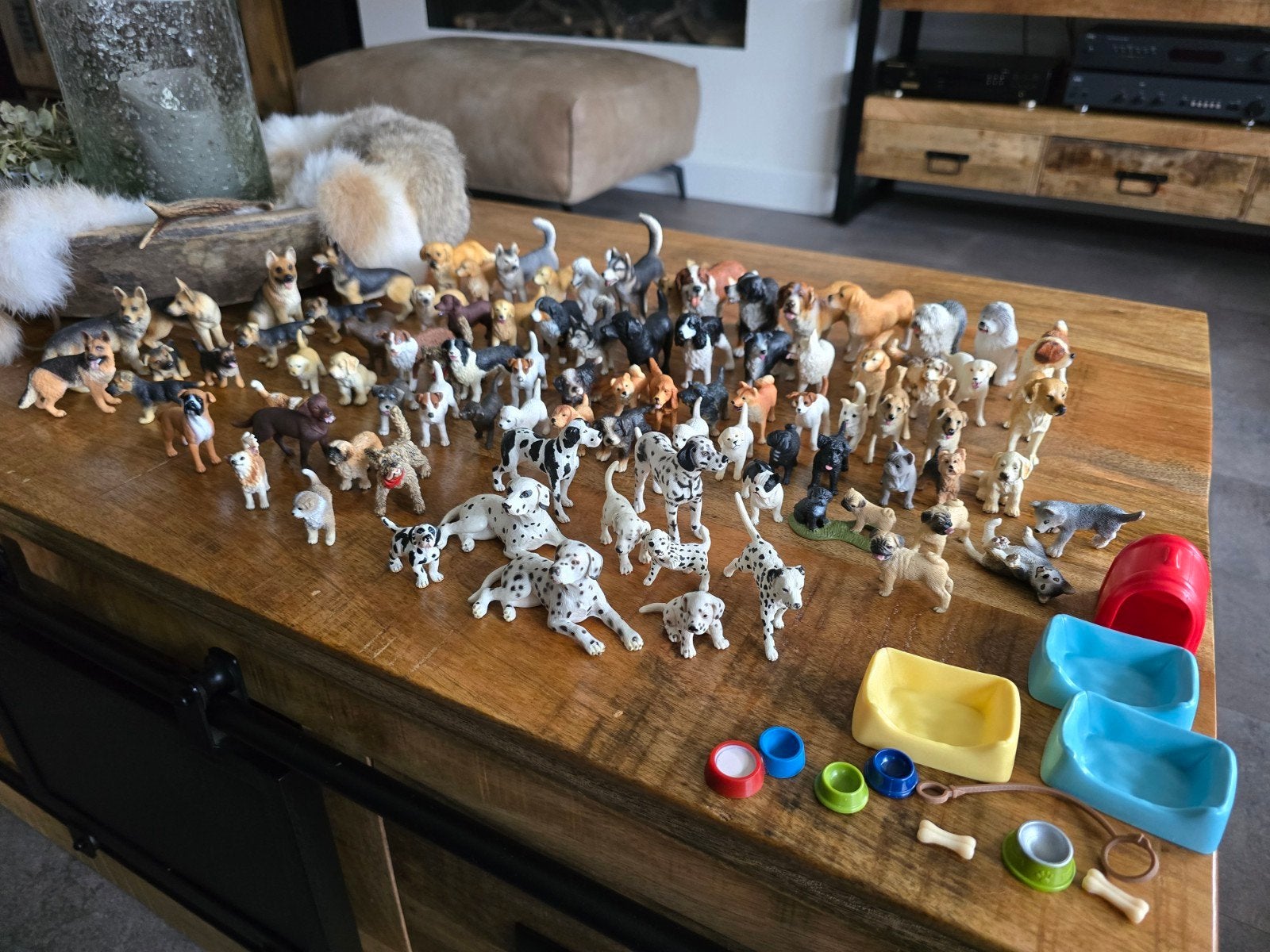 schleich dieren honden zgan, Ophalen of Verzenden, Zo goed als nieuw, Hond of Kat, Beeldje of Figuurtje
