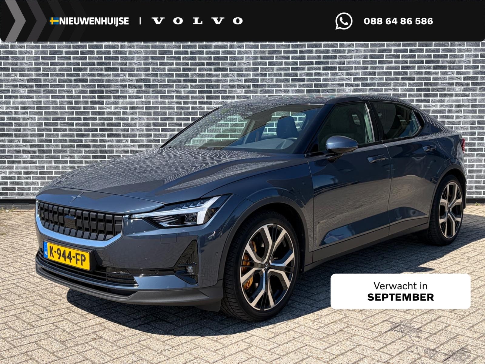 Polestar 2 Long Range Dual Motor Launch Edition 78kWh | Perf, Auto's, Polestar, Stof, Gebruikt, Blauw, Origineel Nederlands