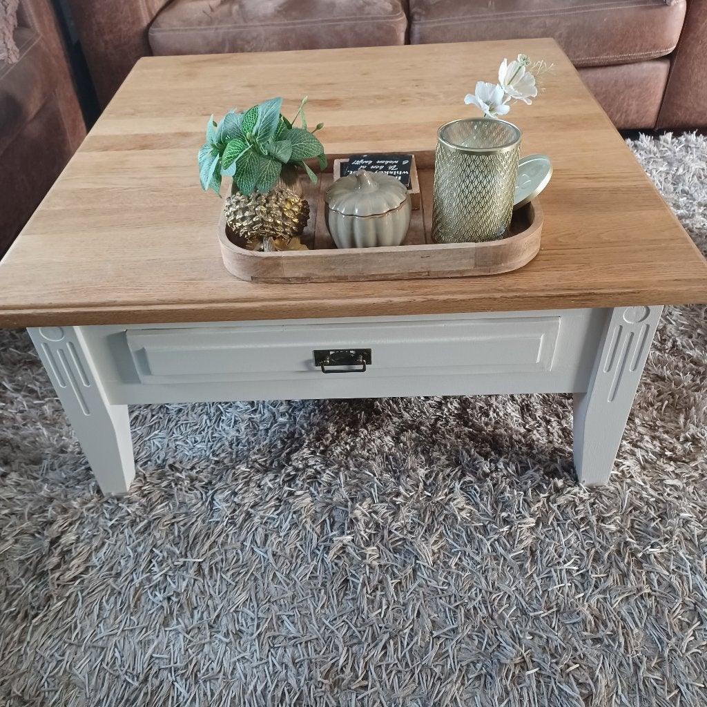 Salontafel 100 cm x 100 cm, Ophalen, 50 tot 100 cm, 50 tot 100 cm, Zo goed als nieuw