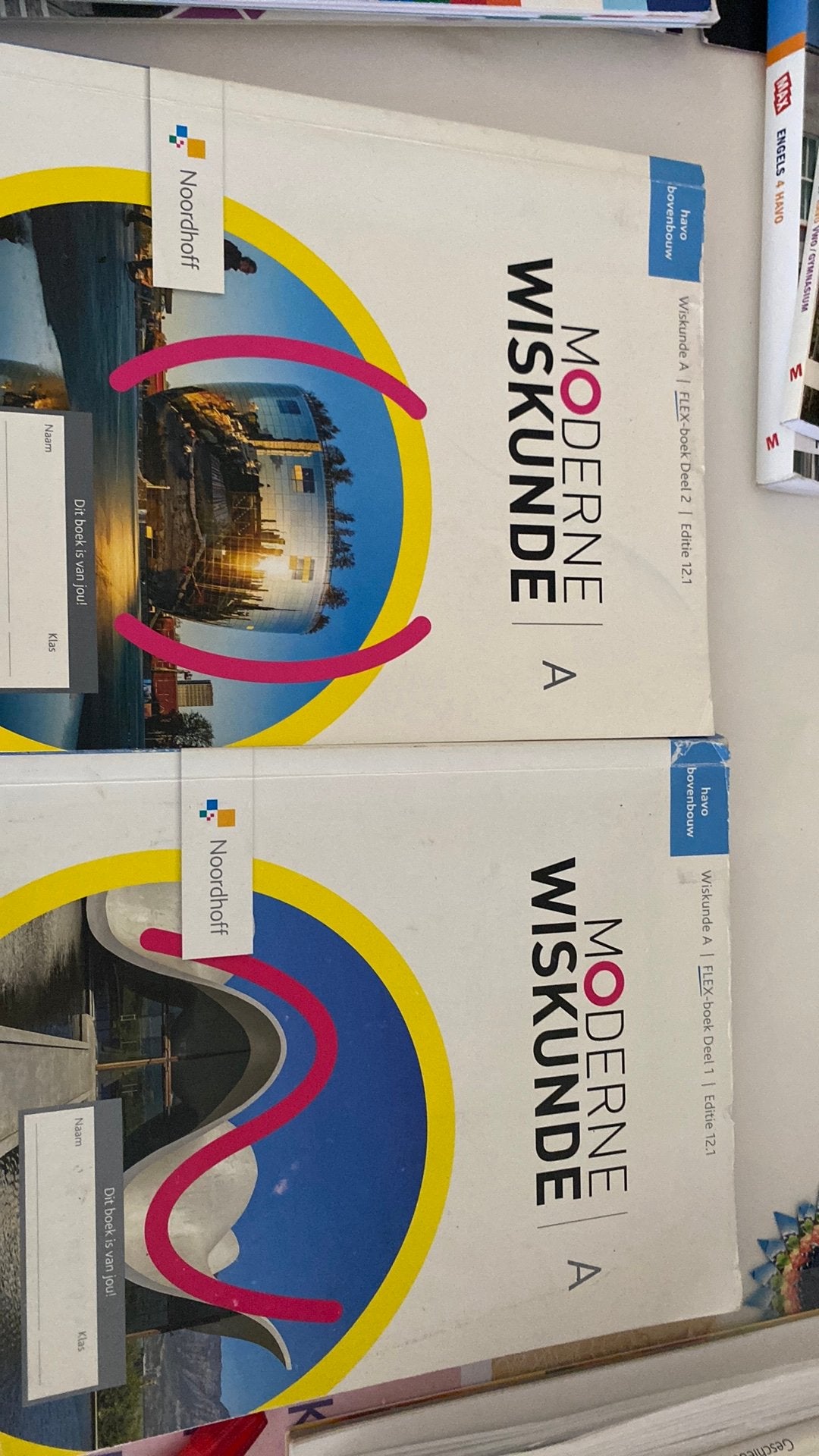 Moderne wiskunde  havo 4a deel 1/2 editie 12.1, Ophalen of Verzenden, Gelezen, HAVO, Wiskunde A