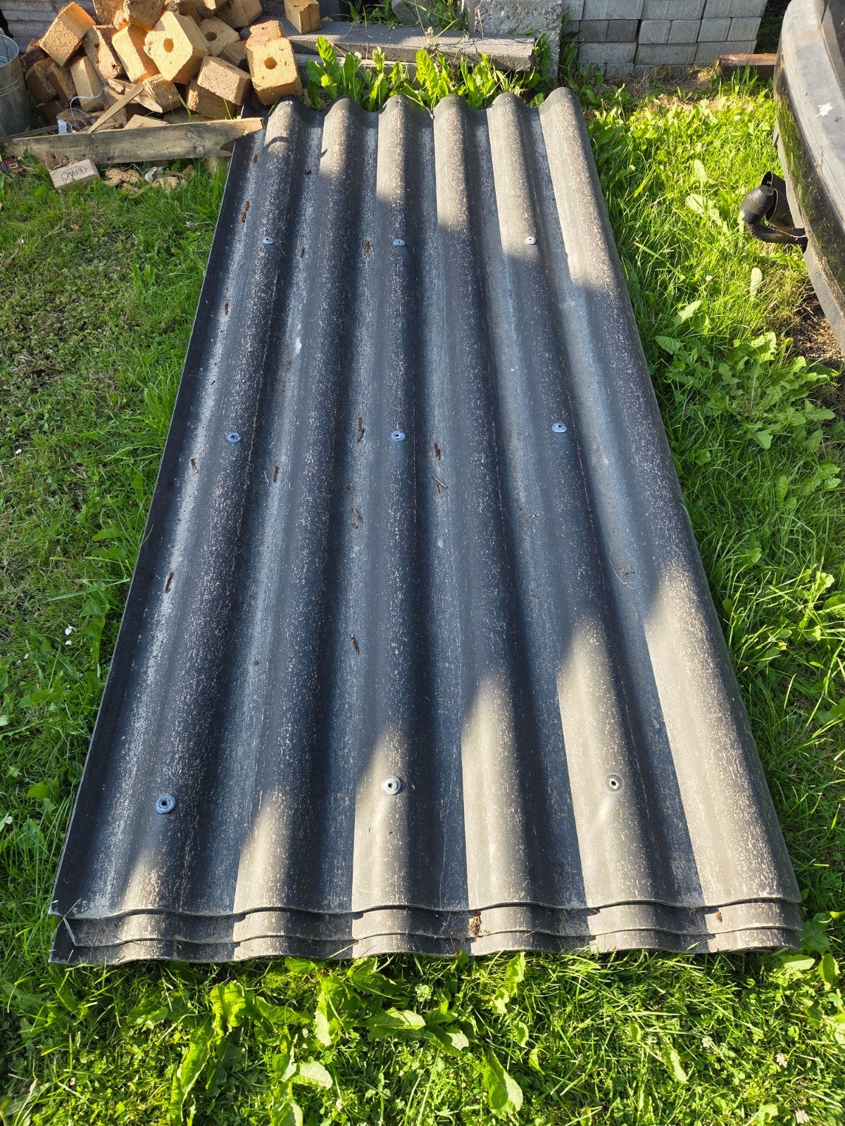 Dakplaten, Doe-het-zelf en Verbouw, Dakpannen en Dakbedekking, Gebruikt, 15 m² of meer, Metaal, Ophalen