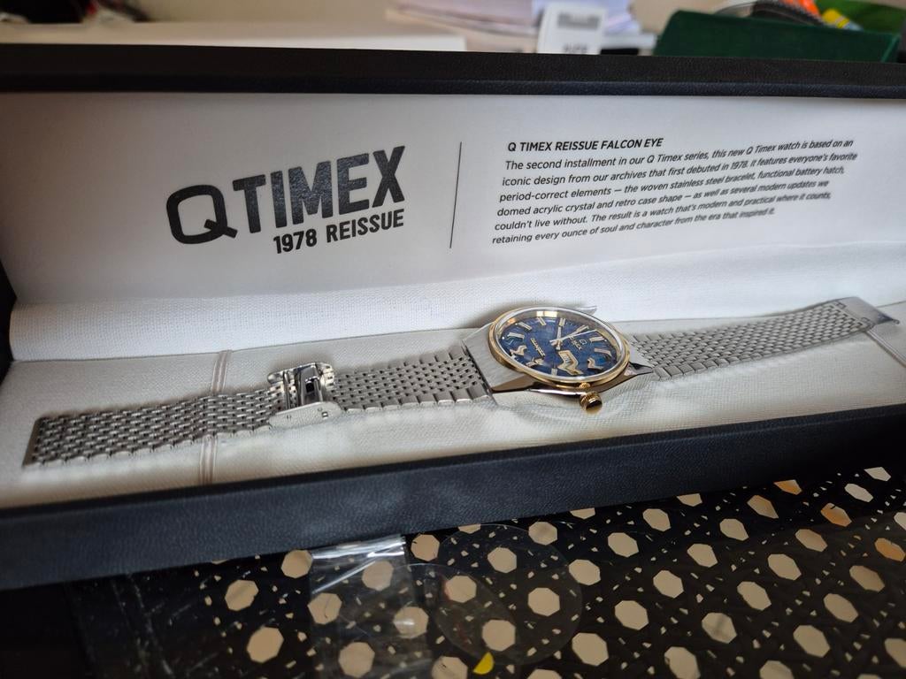 Q Timex Reissue Falcon Eye, Overige merken, Staal, Staal, Polshorloge
