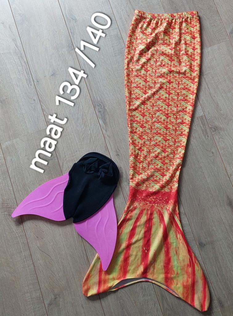 Zeemeerminnen staart maat 134/140, Meisje, Ophalen of Verzenden, Zo goed als nieuw, Zwem-accessoire