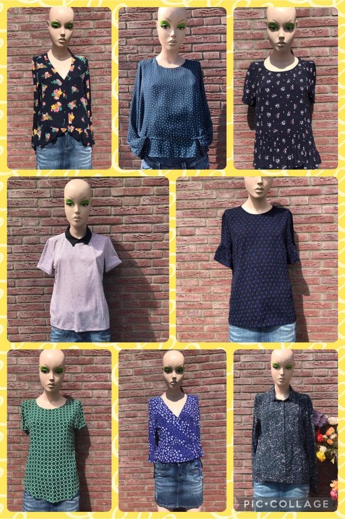 Top - diverse kleuren - Mango H&M Zara Pieces Nümph 34 -36, Overige kleuren, Ophalen of Verzenden, Zo goed als nieuw, Korte mouw