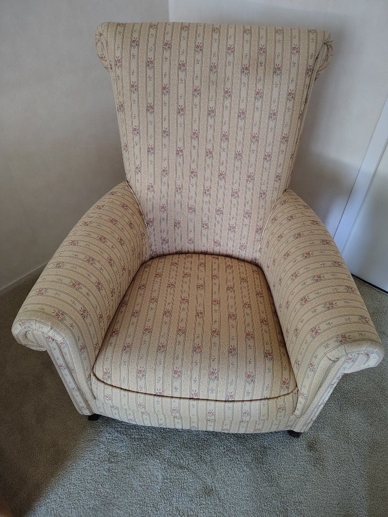 fauteuil, Ophalen, Gebruikt, 75 tot 100 cm, Stof
