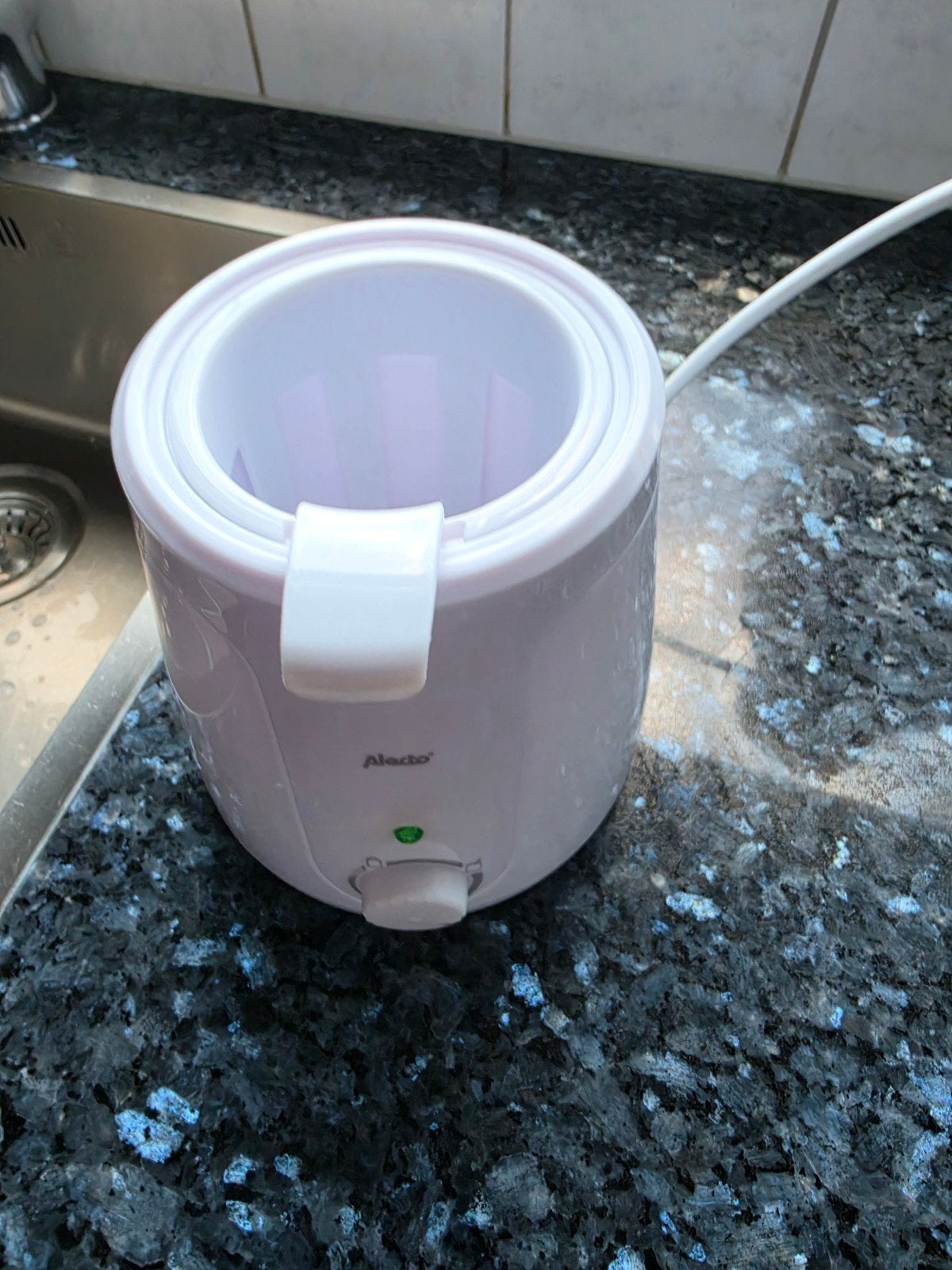 Alecto BW-70 Babyflessenwarmer, Ophalen of Verzenden, Zo goed als nieuw, Flessen- of potjesverwarmer, Alecto