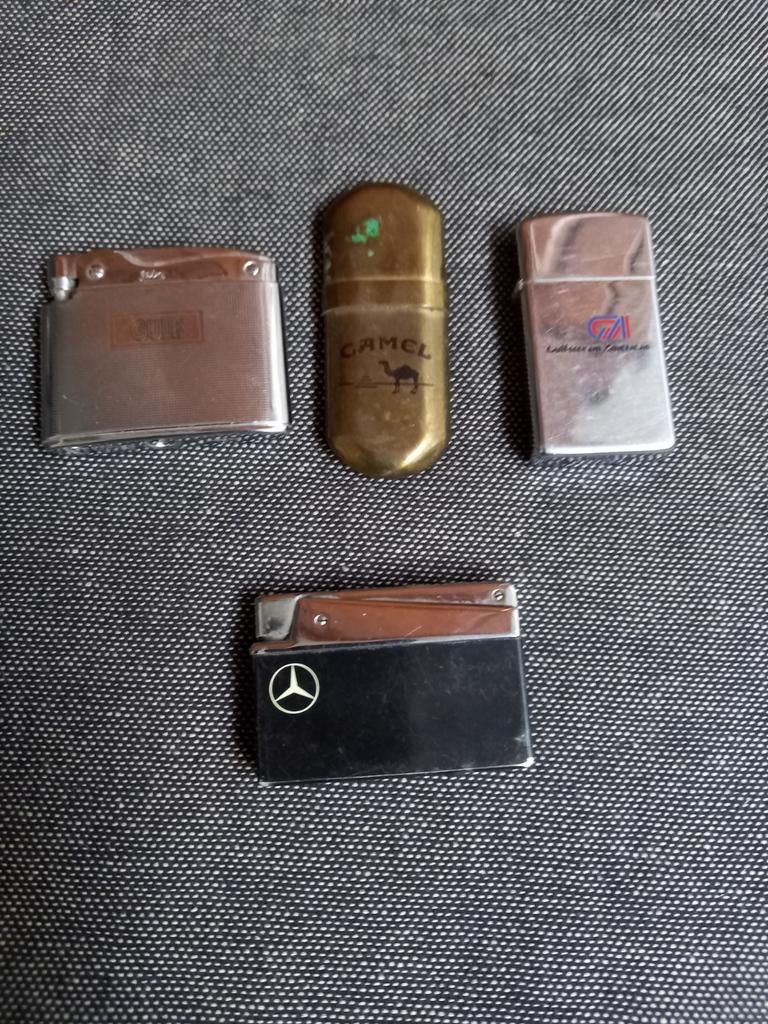 4 stuks oude aanstekers., Verzamelen, Ophalen of Verzenden, Gebruikt, Aansteker
