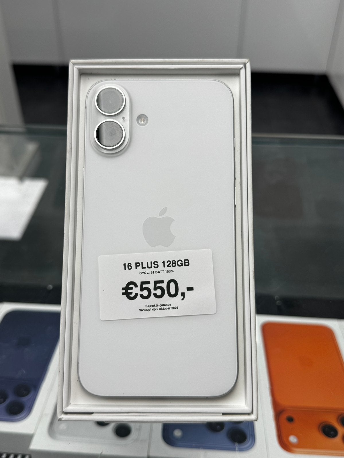 iPhone 16 Plus 128GB | 100% Batterij | €550 Garantie, Telecommunicatie, Mobiele telefoons | Apple iPhone, 128 GB, Ophalen of Verzenden