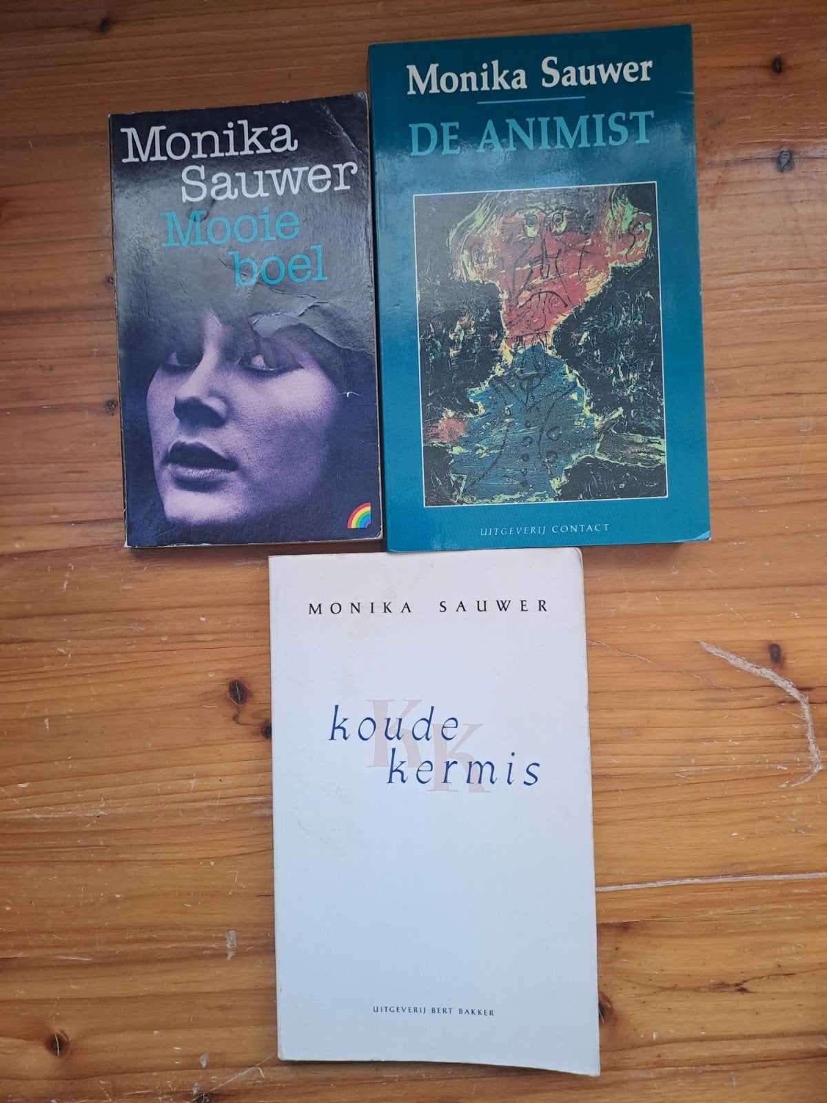 Monika Sauwer boeken: Mooie boel, De Animist, Koude kermis, Ophalen of Verzenden