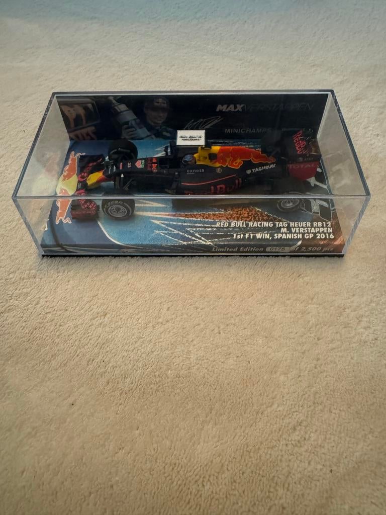 Max Verstappen 1st Win Spanish GP 2016 RB12 Limited Edition, Ophalen of Verzenden, Zo goed als nieuw, Formule 1