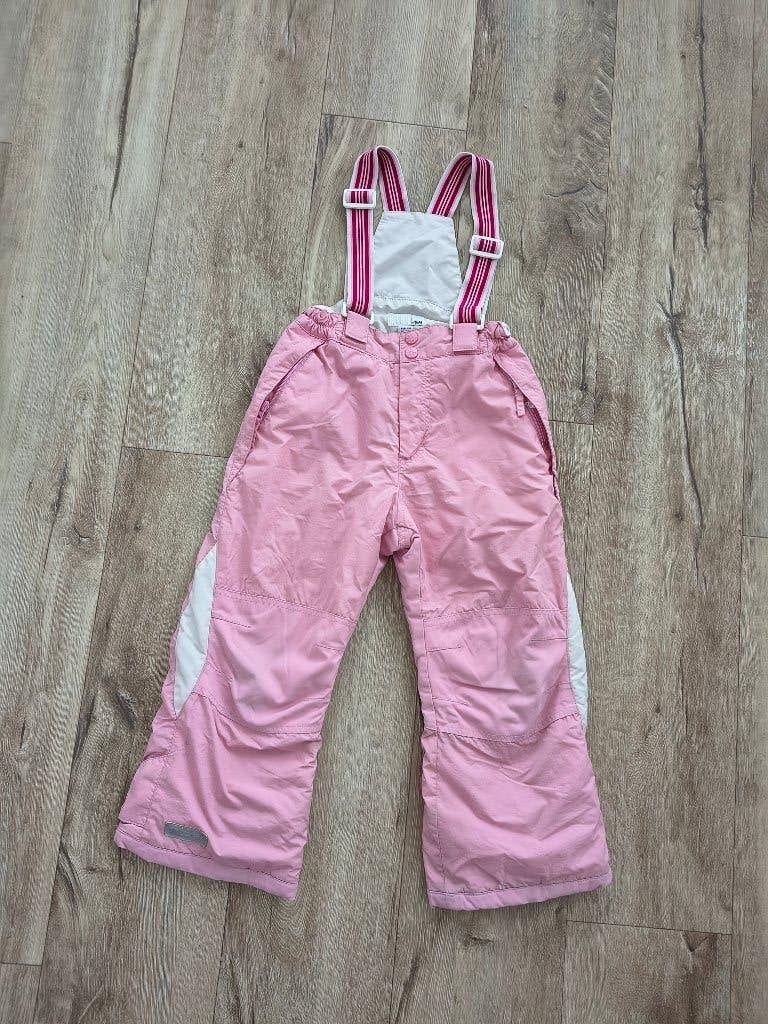 Mooie roze skibroek met bretels H&M, 116. Buitenspeelbroek., Kinderen en Baby's, Kinderkleding | Maat 116, Broek, Meisje, Onb