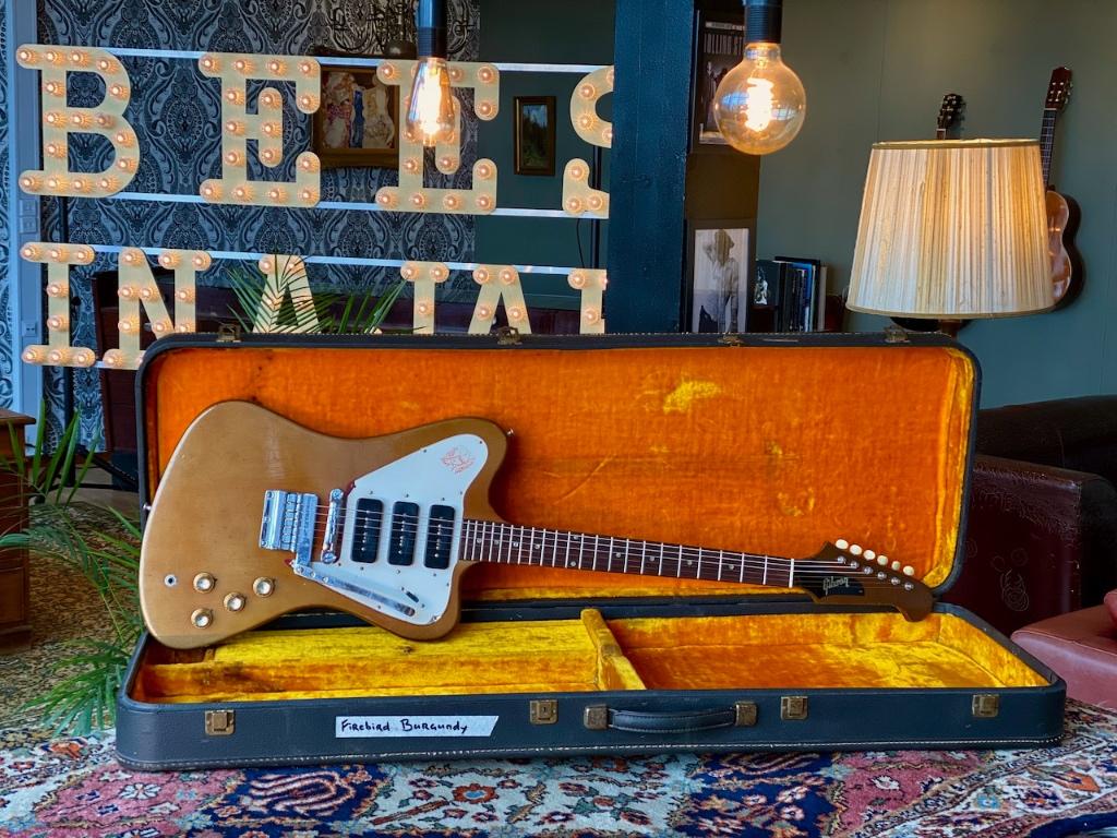 1966 Gibson Firebird III Sparkling Burgundy Metallic, Gibson, Gebruikt, Info@gibson.com, Ophalen of Verzenden