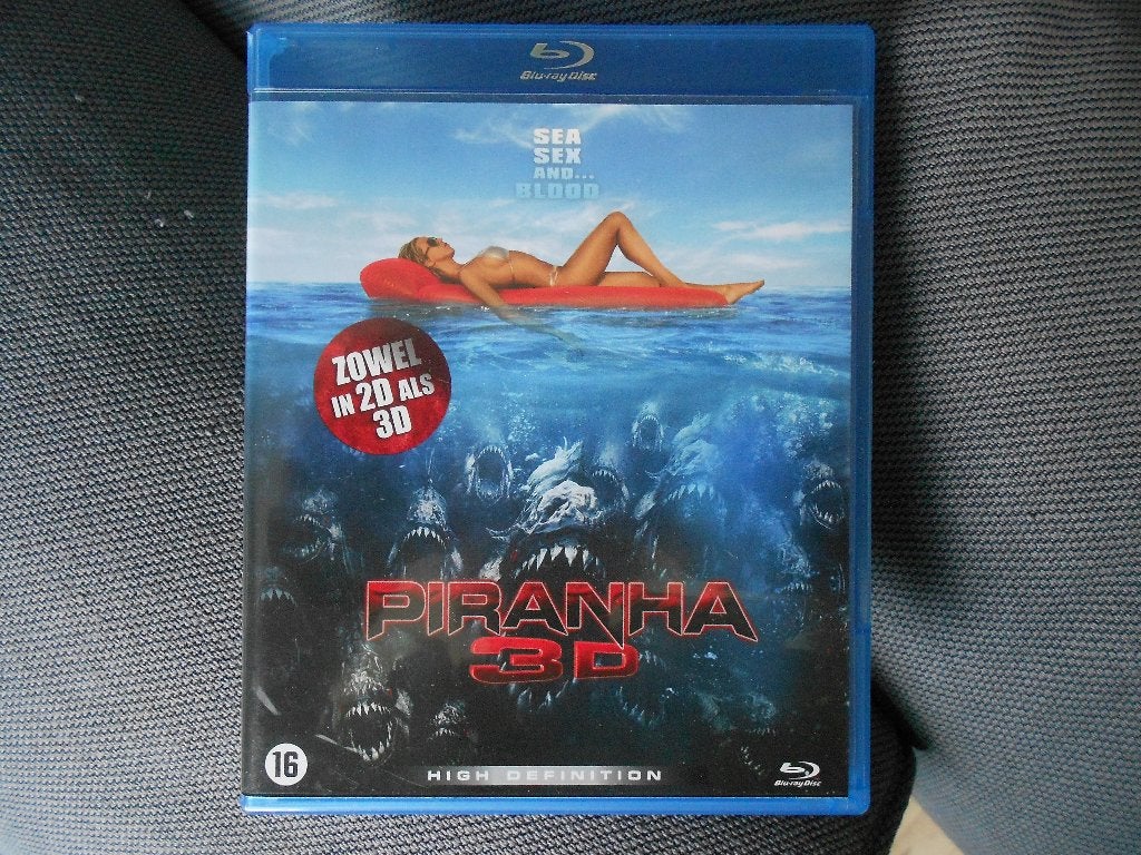 blu-ray PIRANHA 3D, Cd's en Dvd's, Blu-ray, Ophalen, Gebruikt, Vanaf 16 jaar, Film