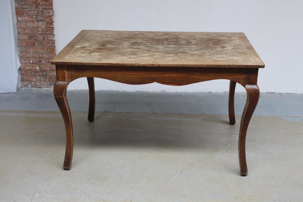 Zeer Oude Mechelse tafel  met inlegfineer, Ophalen