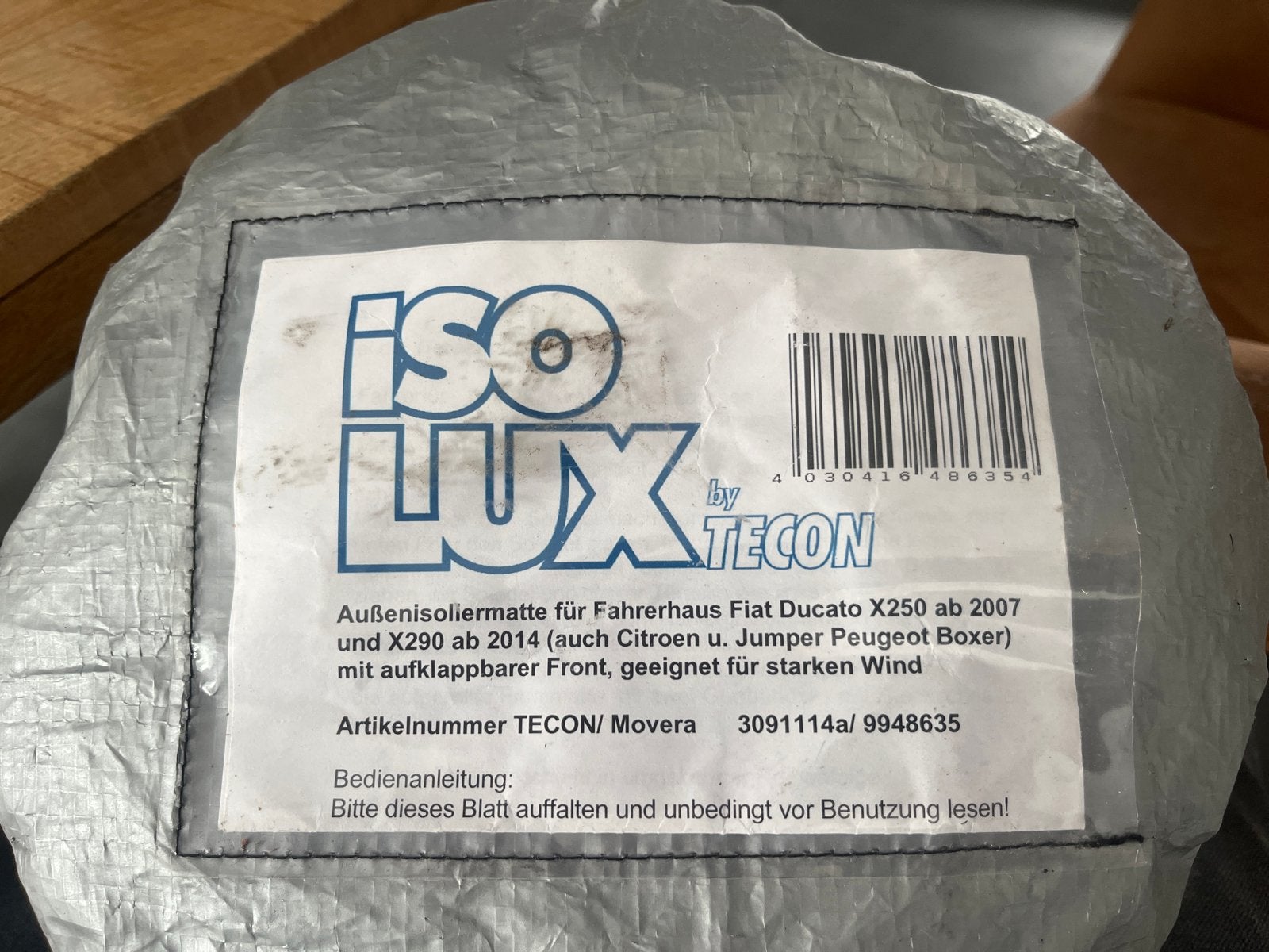 Isolux Raamisolatie Fiat Ducato X250/X290 (2006-heden), Ophalen, Zo goed als nieuw
