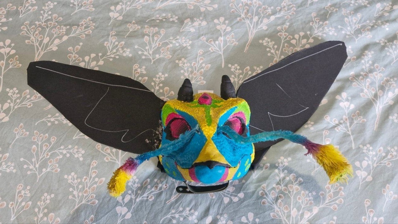WIP fursuit Dino masker, Ophalen of Verzenden, Gebruikt, Overige typen