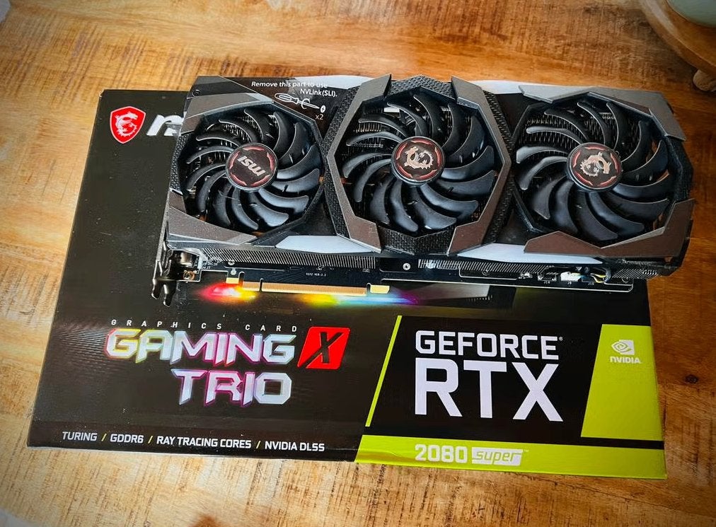 MSI Gforce RTX 2080 Super Gaming X Trio, Computers en Software, Videokaarten, Ophalen of Verzenden, Zo goed als nieuw, GDDR6, PCI-Express 3