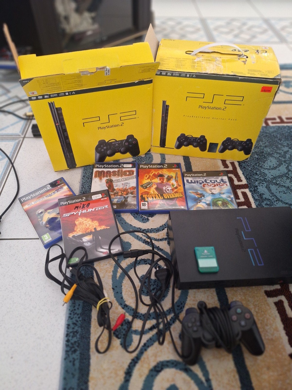Geteste en 100% werkende PlayStation 2 Phat met games doos, 1 speler, Ophalen of Verzenden, Vanaf 3 jaar