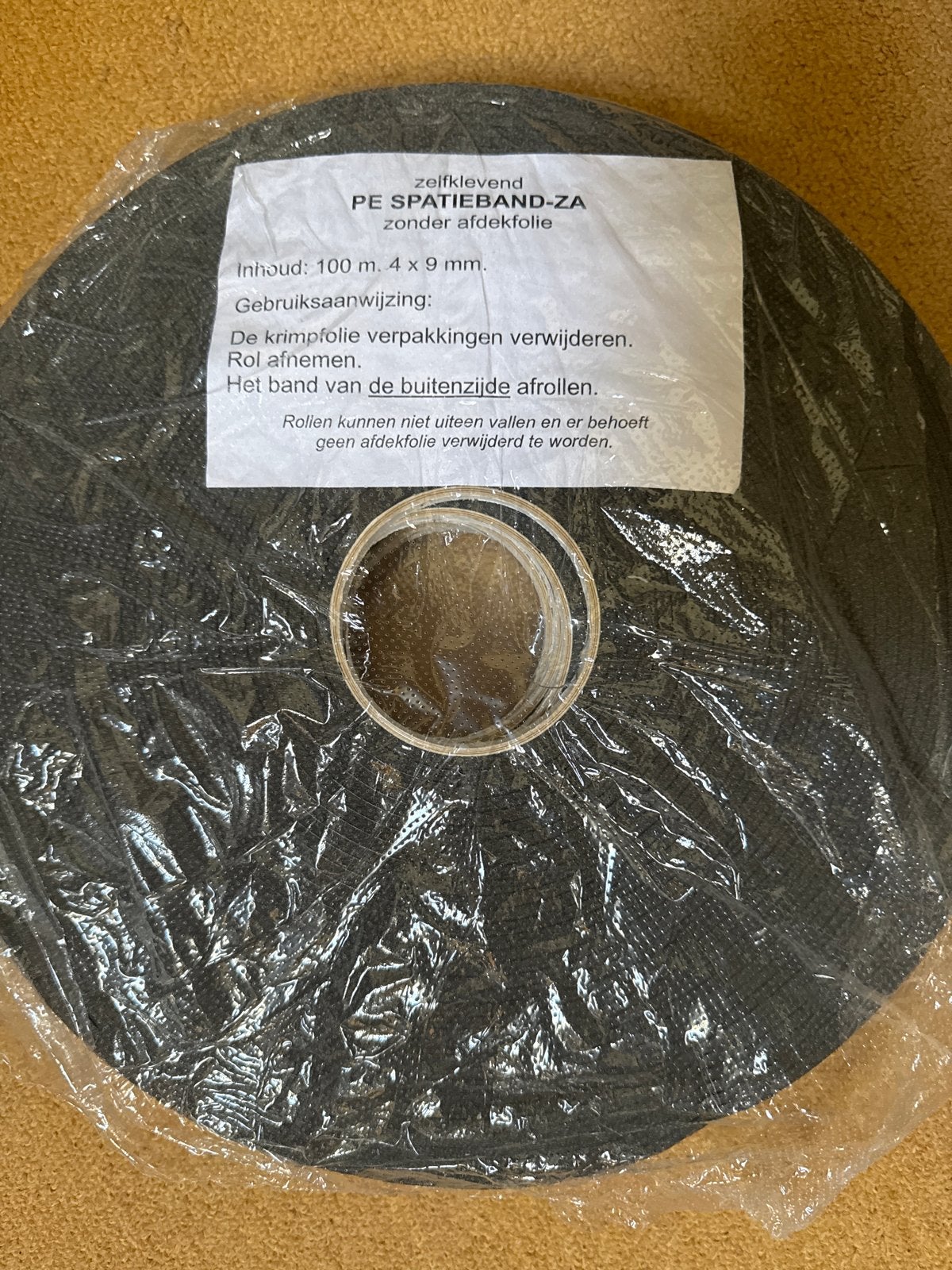 PE Spatieband Zelfklevend - 100m x 4x9mm, Ophalen of Verzenden, Nieuw
