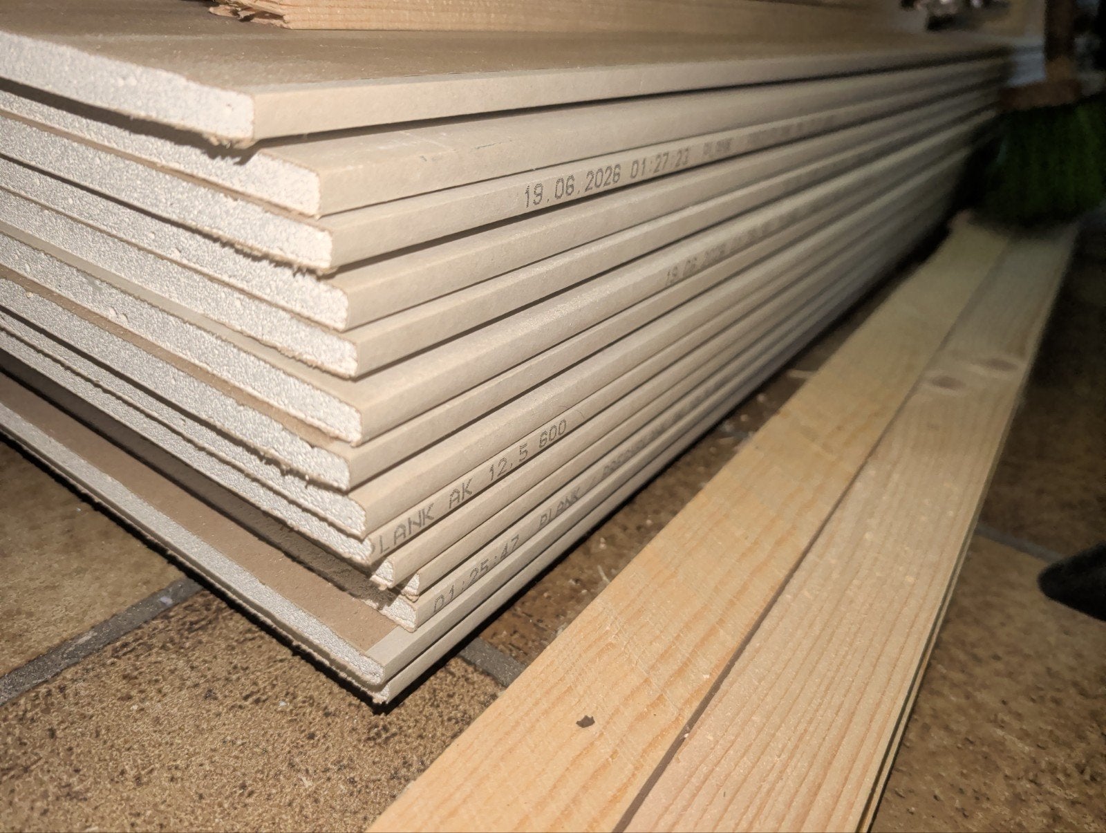 12 Siniat Gipsplaat AK 12,5mm 2600x600, Doe-het-zelf en Verbouw, Ophalen, Minder dan 25 mm, Nieuw, Plank