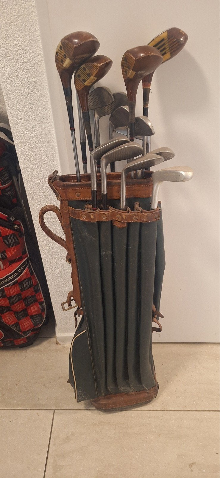 Foto 3 van Vintage Golfset met Leren Golftas - Graddidge Clubs