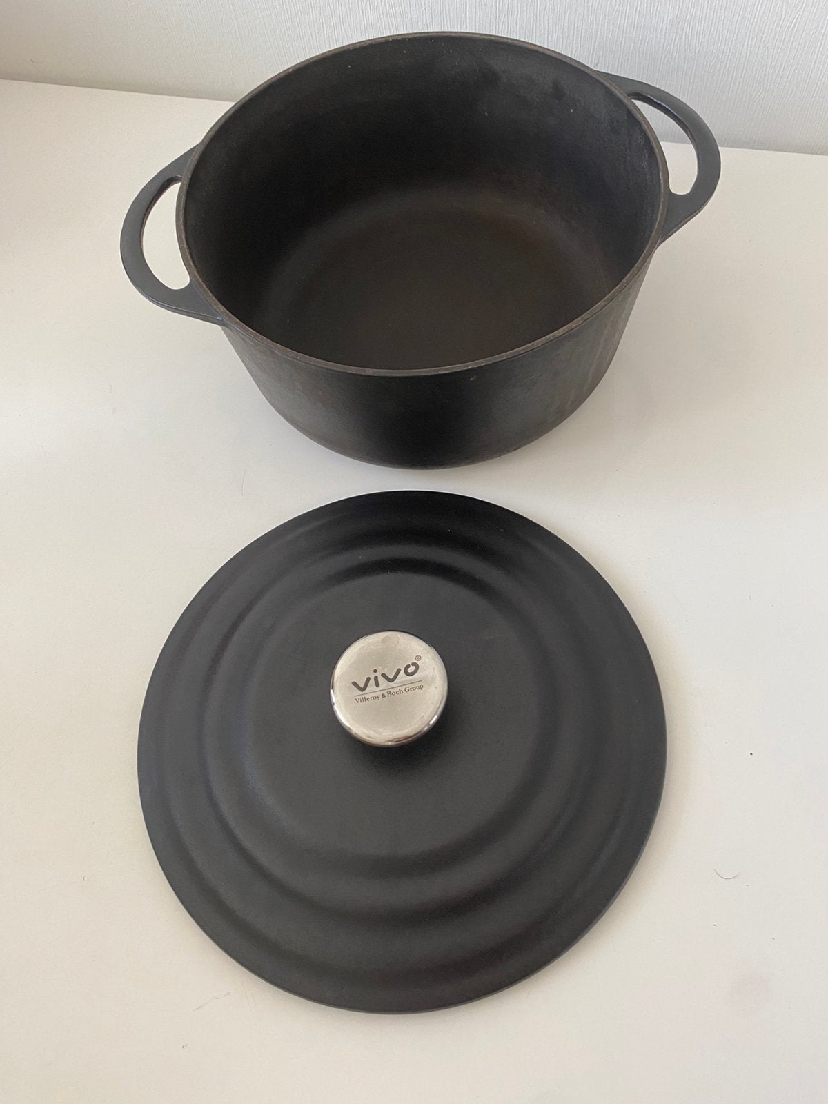 Vivo Villeroy Boch gietijzeren pan, Ophalen of Verzenden, Gebruikt, Gietijzer