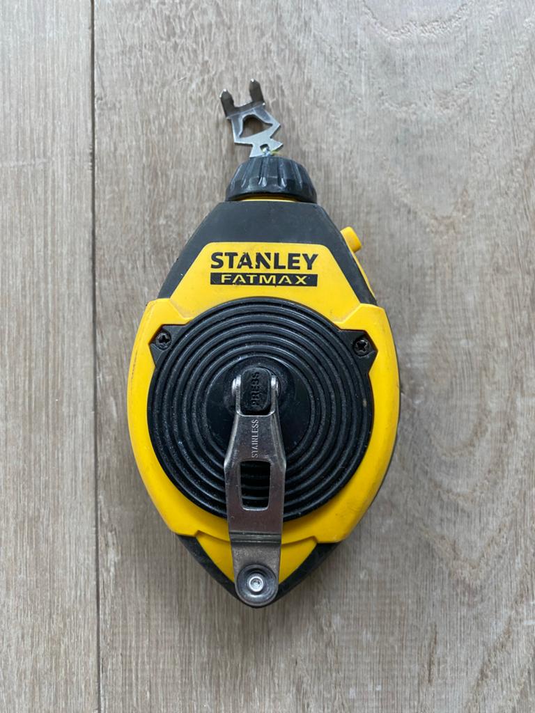Stanley FatMax slaglijn, krijtlijn, meetgereedschap, Ophalen of Verzenden, Gebruikt