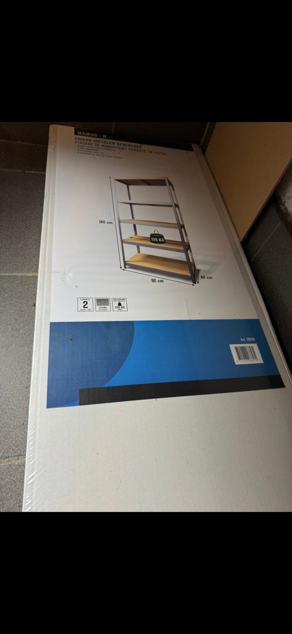 2x Zwaar metalen opbergrek - 180x90x40 cm - Nieuw, Ophalen, Nieuw