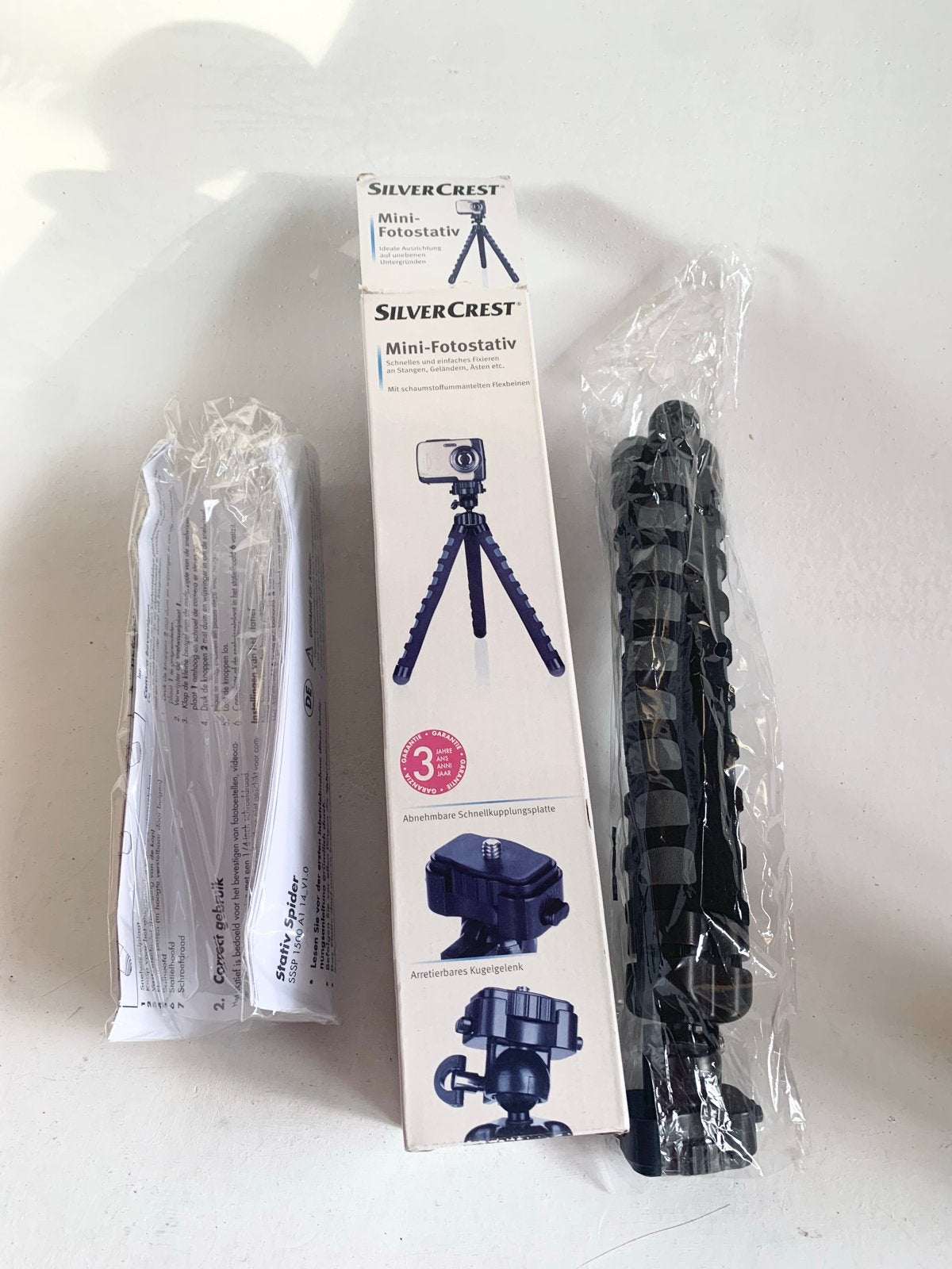 Silvercrest Mini-Fotostatief - Flexibele poten, Overige merken, 125 cm of minder, Nieuw, Ophalen of Verzenden