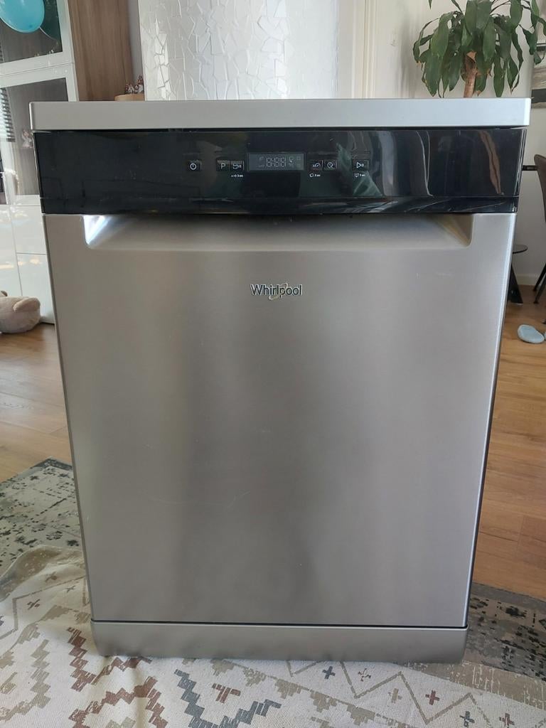 Whirlpool Vrijstaande Vaatwasser - Zo goed als nieuw, Witgoed en Apparatuur, Vaatwasmachines, Ophalen, Zo goed als nieuw, Kort programma