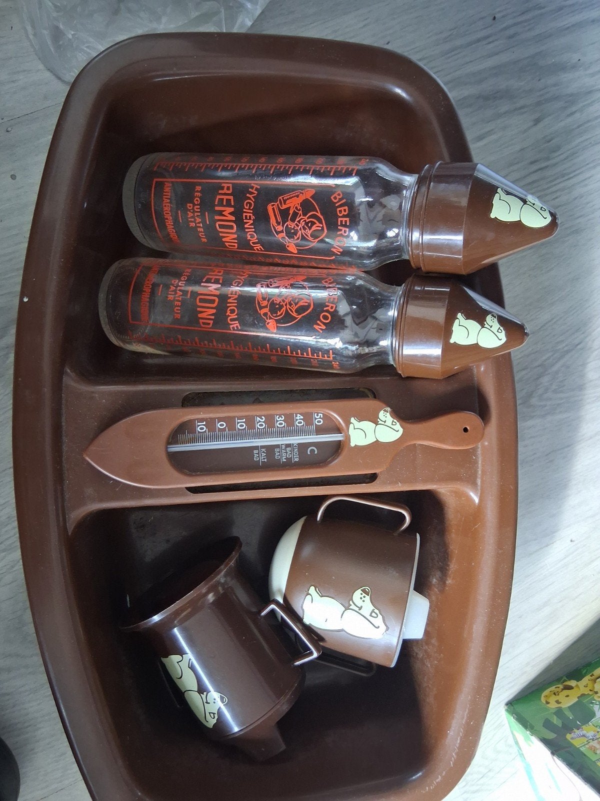 Vintage babyvoeding set, Ophalen of Verzenden, Gebruikt