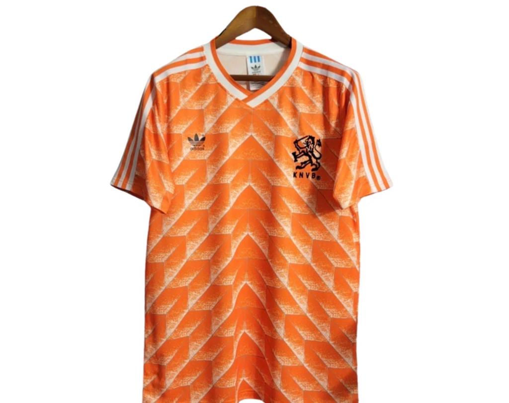 Vintage Nederland EK 88 Voetbalshirt - Adidas KNVB, Ophalen of Verzenden, Voetbal, Gedragen, Overige maten