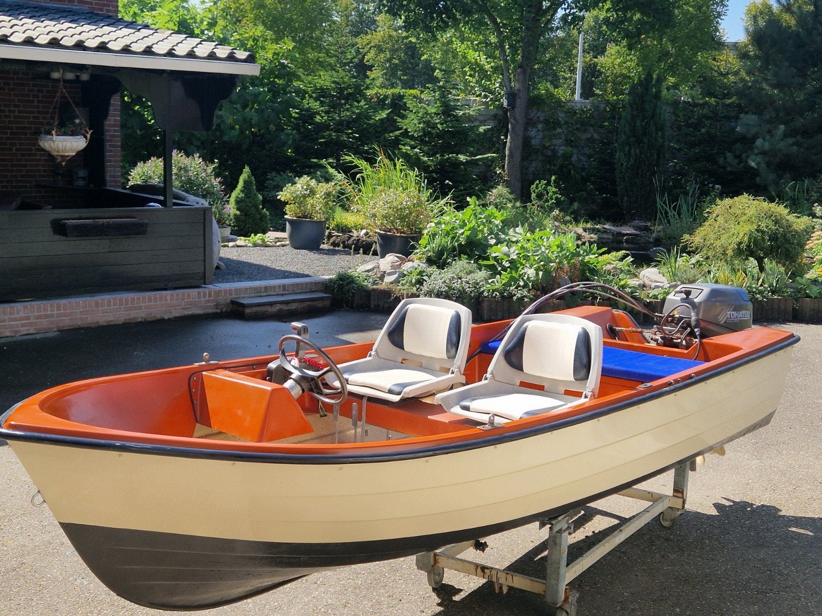 rana vis sloep boot met 9.9 tohatsu 4 tackt elektrische star, Watersport en Boten, Ophalen of Verzenden, Zo goed als nieuw, Overige typen