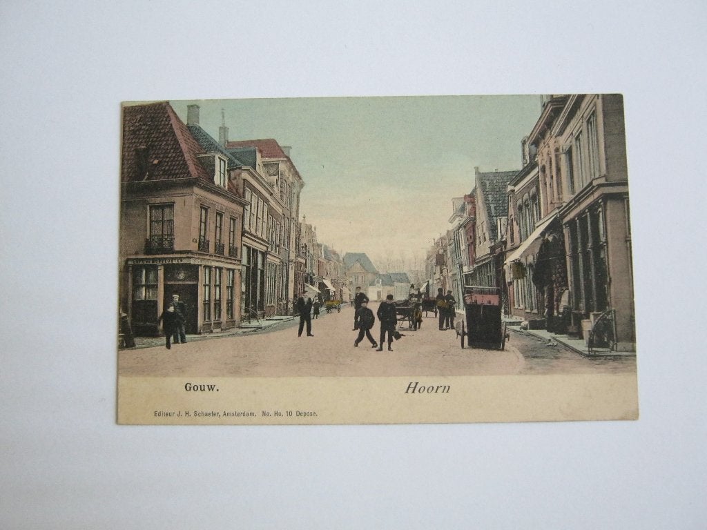 Ansichtkaarten Nederland, TC 9-94 Hoorn, Gouw 1902, Ophalen of Verzenden, Voor 1920, Gelopen, Noord-Holland