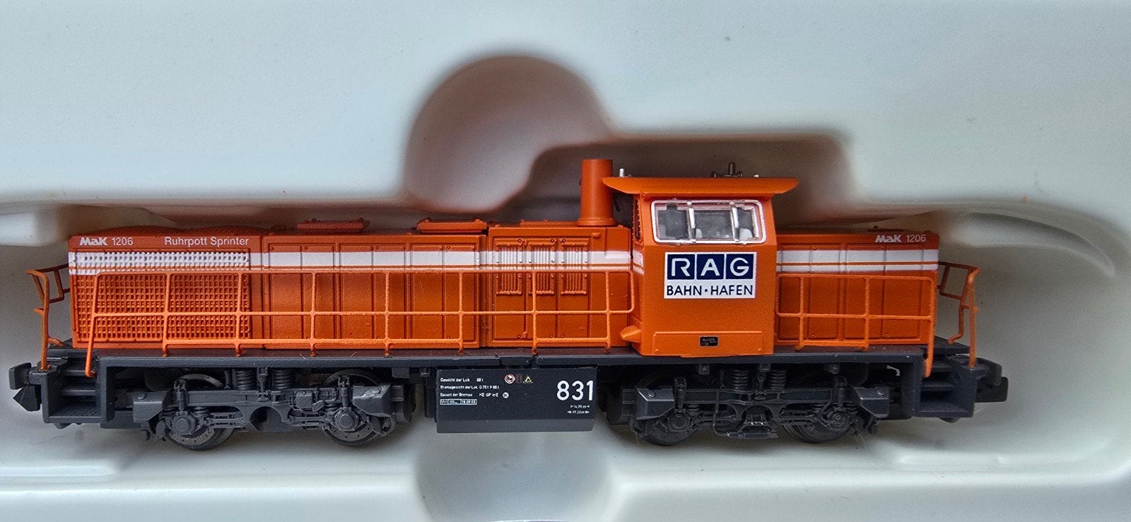 piko 40401 Mak RAG Bahn Hafen dcc digitaal top ovp, Zo goed als nieuw, Gelijkstroom, Locomotief, Piko