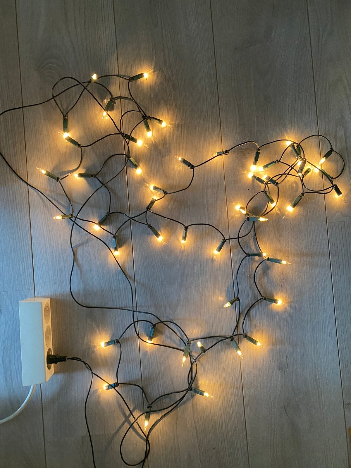 50-lichts kerstverlichting - Warm wit, Ophalen of Verzenden, Zo goed als nieuw, Wit