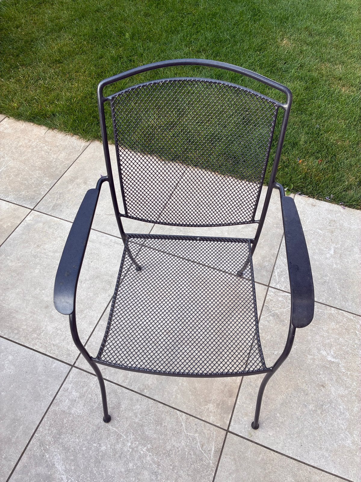 Gietijzeren tuinset: tafel en 8 stoelen, Tuin en Terras, Tuinstoelen, Ophalen, Gebruikt, Metaal