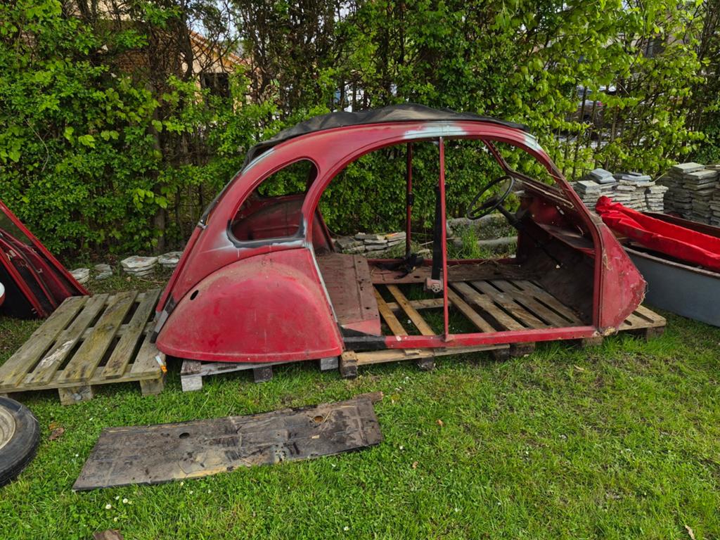 Complete Citroën 2CV Restauratieproject, Ophalen