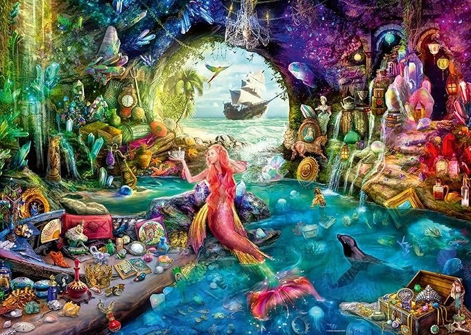 Ravensburger - Mermaid’s Tresure - 1000 stukjes, Ophalen of Verzenden, 500 t/m 1500 stukjes, Nieuw, Legpuzzel