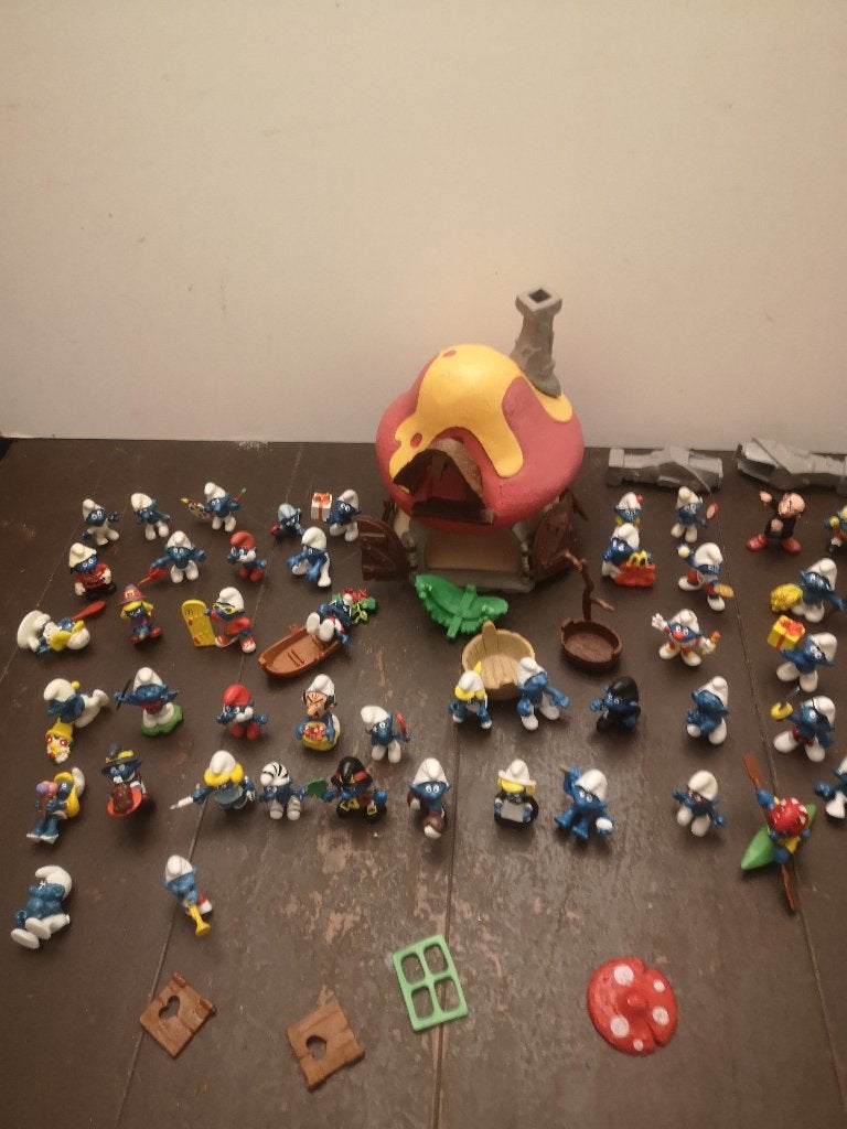 smurfen en huis, Verzamelen, Ophalen of Verzenden, Zo goed als nieuw, Verschillende Smurfen