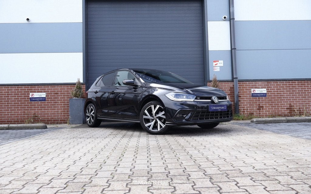 Volkswagen Polo 1.0 TSI R-Line Business, Auto's, Volkswagen, Gebruikt, Leder en Stof, Zwart, Bedrijf