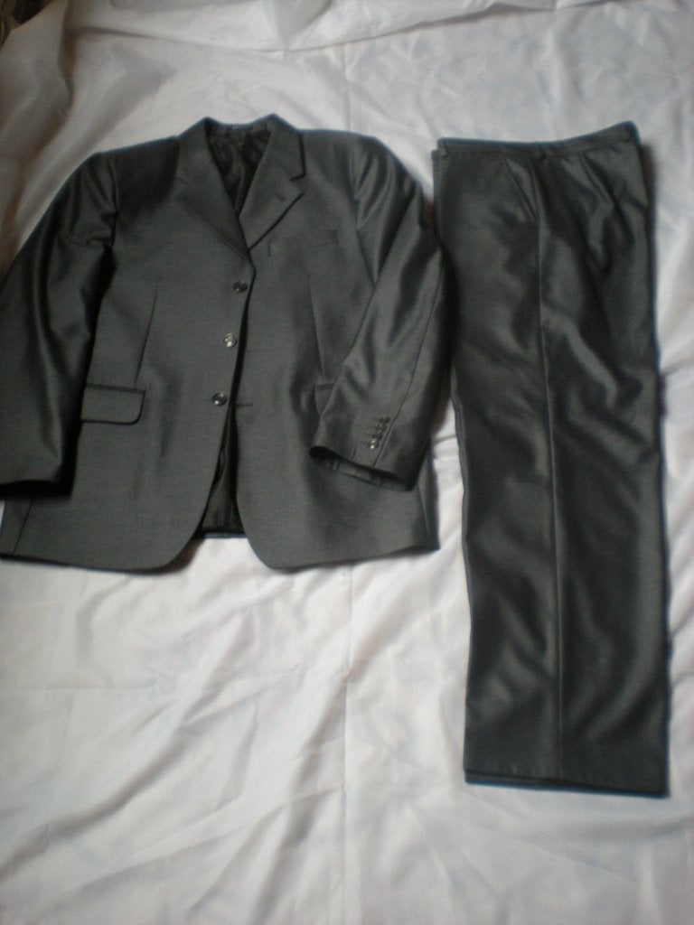 Heren pak maat 52 grijs, Ophalen of Verzenden, Nieuw, Maat 52/54 (L), Grijs